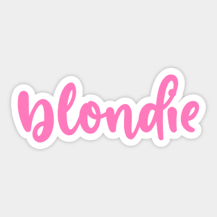 blondie Sticker